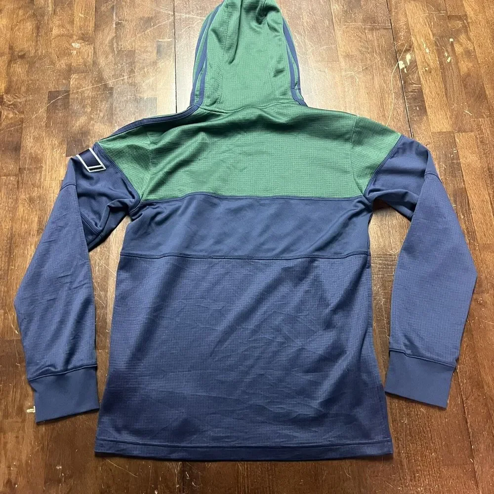 Utah‎ Jazz Adidas Hooded Pullover Mens Size Small Navy Blue & Green
